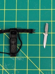 Crazy Figure 1/12 Scale Ankle Knife & Adjustable Leg Sheath 6″ Figure “NEW”