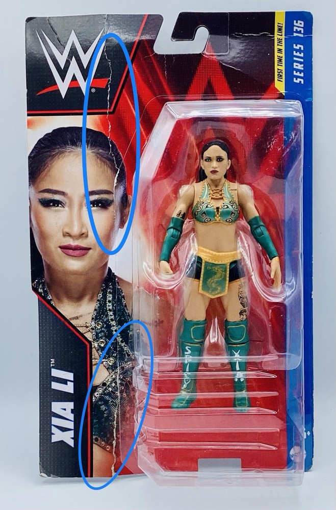 XIA LI-WWE Mattel Basic Series 136 Wrestling Action Figure Toy ** Damage Pkg**