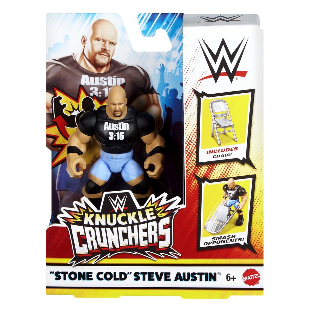 Stone Cold Steve Austin – WWE Knuckle Crunchers 7 Toy Wrestling Figure