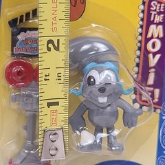 Rocky and Bullwinkle Micro Bend-Ems Boris & Rocky Toy Figure Lot Just Toys 2000