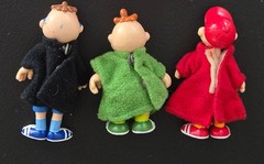 alvin and the chipmunks poseable pals toy figure lot Ideal 80s Simon Theodore