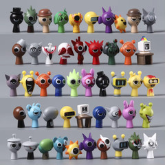 12/24/48pcs Sprunki Action Figures Model Toy Birthday Gift Figurine Set