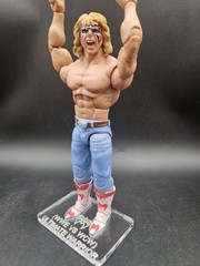 WWE VS WCW MONDAY NIGHT RAW ULTIMATE WARRIOR Acrylic Base ***No Toy Included***