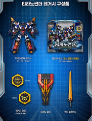 Miniforce Dinoid Warrior REX KAISER D6 D7 D9 Great Integration Robot full set