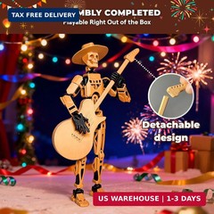 T13 Action Figures, 3D Printed Dummy 13 for Boys | Already Assembled, Stable ABS
