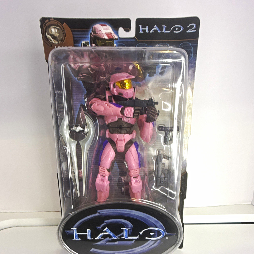 Joy Ride Studios Halo 2 Spartan Limited Edition Pink Action Figure w/ Weapons