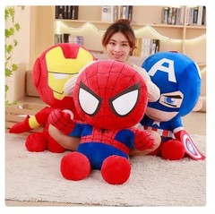 Comics Spider-Man Stuffed Toy Plush Doll Red PP Cotton Large-sized Birthday Gift