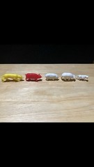 Unbranded Plastic Animals Lot Of 5 Vintage Varies Sizes
