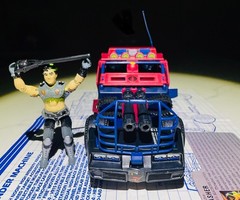 G.I. Joe 1986 Thunder Machine, Thrasher, Blueprint, File Card, 100% COMPLETE WOW