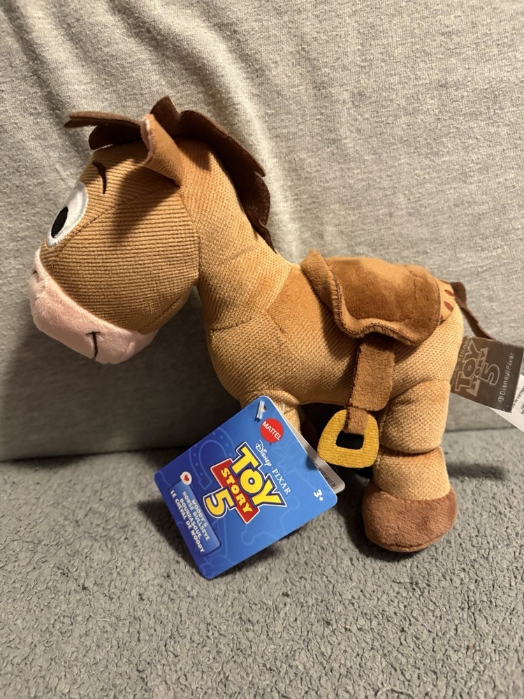 2026 Disney Pixar TOY STORY 5 Movie Woody’s Horse BULLSEYE 8” Plush Mattel ✅Pics