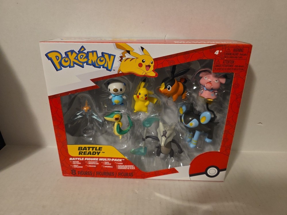 Pokémon Battle 8 Figure Snubbull Luxio Alolan Marowak Snivy Tepig Rotom Oshawott