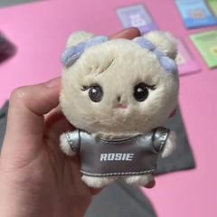 New Pink Plush Doll BORN PINK Plushies Jennie Lisa Rose Jisoo Toys Fans Gifts