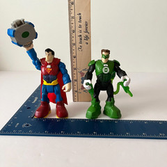 DC Comics Superman Green Lantern Talking Voice Hero World Fisher-Price TESTED