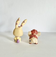 LPS Rabbit Guinea Pig Lot #1845 Purple Rabbit #2261 Guinea Pig Magic Motion PP4