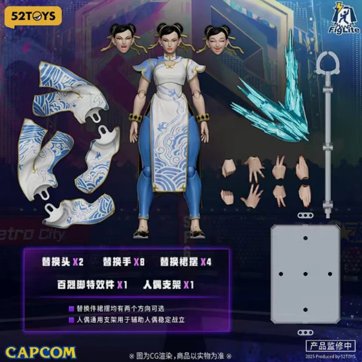 52Toys 1/12 Street Fighter 6 Chun-Li Action Figure