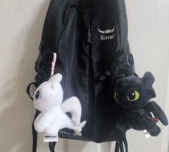 How To Train Your Dragon 3 Toothless 12cm Plush Doll Sitting Keyring