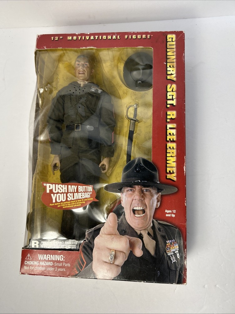 Sideshow Gunnery Sgt. R Lee Ermey Vintage 12” Figure Motivational Figure Speaks