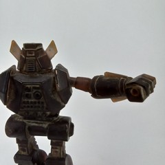 Vintage Bend-A-Bots Fighting Robot Warrior Bang Bongg Bendable Marty Toys 1985