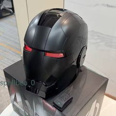 Full Black Iron Man 1:1 MK5 Helmet Mask Jarvis Deformable Voice Control Wearable