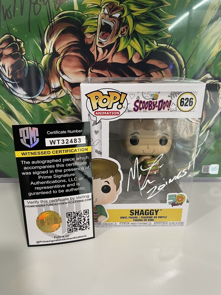Funko Pop Shaggy #626 Signed Matthew Lillard – Scooby-Doo! – PSA Autograph