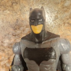 DC Batman Gray & Black Suit Action Figure Plastic/Fabric w/ Cloth Cape