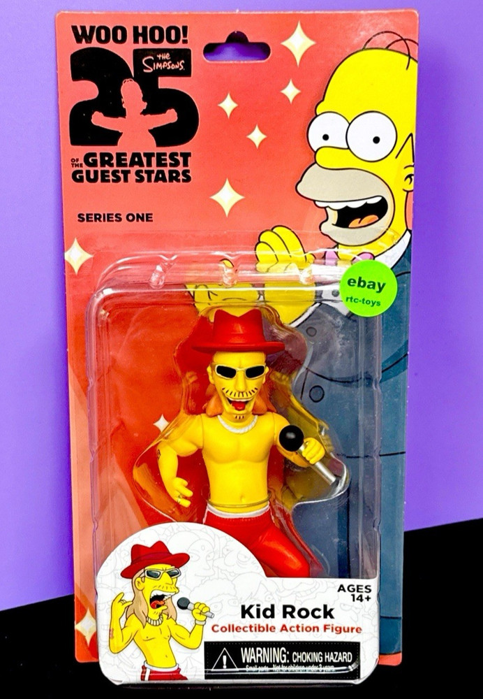 NECA The Simpsons KID ROCK 25th Anniversary 5 Inch Action Figure Series 1 New