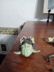 Vintage Kenner Star Wars 1980 Yoda Figure Complete w/ Orange Snake HK *PLS READ*