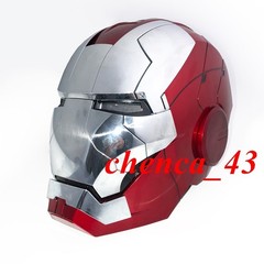 US Stock!! Autoking Iron Man Helmet MK5 1/1 Voice-controlled Mask Transform Gift