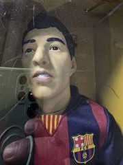 Luis Suarez FC Barcelona Soccer Realistic Action Figure Player Football Toy