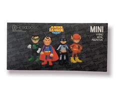 Herocross Mini HMF Box of 4 Justice League Series 0.5 ”DC Comics” Action Figur