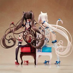 NEKOPARA Chocola Vanilla PVC Figure Anime Girl Chair Statue Model Toy Decoration
