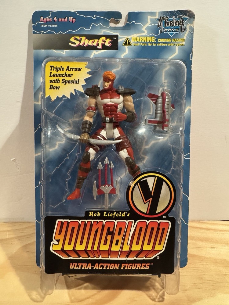 McFarlane Toys Youngblood SHAFT New On Sealed Card 1995