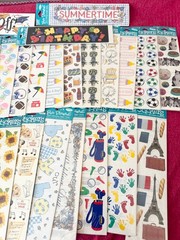 Lot of 100 vintage Frances Meyer Stickers Sheets. Factory sealed. Scrapbooking