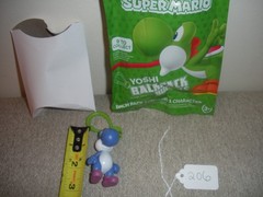 2″ DARK BLUE YOSHI BackPack Buddies Clip Keychain Super Mario