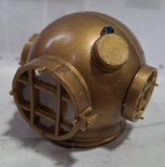 Vintage 1964 Hasbro Hong Kong GI Joe Deep Sea Diving Helmet with Plates NJ-110