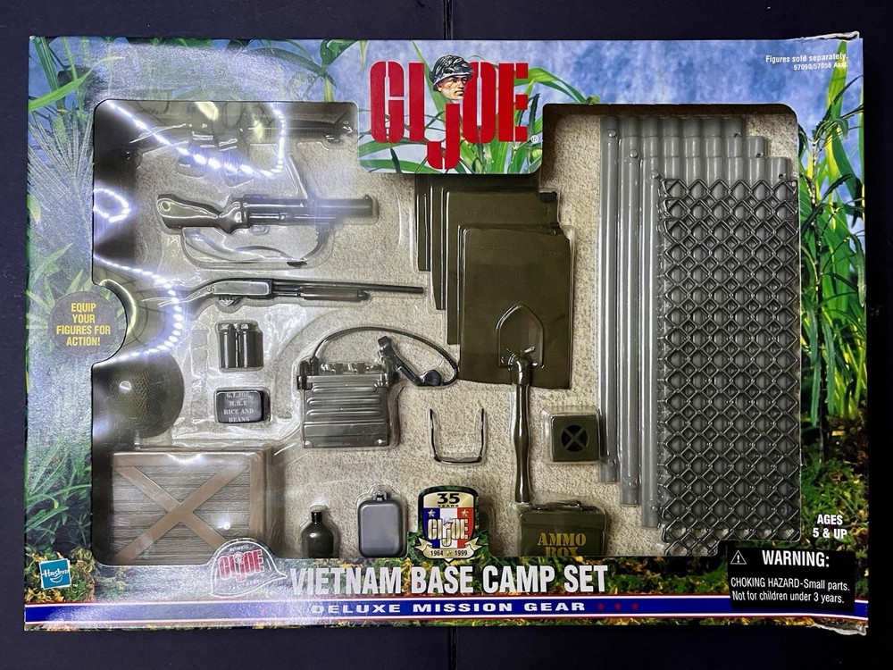 Hasbro • GI Joe • Deluxe Mission Gear • Vietnam Base Camp Set • 1999