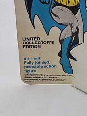 1979 MEGO BATMAN DIECAST 5.5 INCHES POSEABLE NEW IN BOX DAMAGED BOX