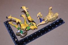 USED / LOOSE / Lot of 2 CHEETOR Transformer Beast Wars BEAST MACHINE and Deluxe