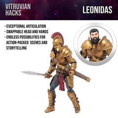 Leonidas the Time Displaced King -Vitruvian H.A.C.K.S. 1:18 Scale Action Figure