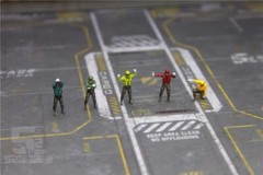 5pcs 1/60 1/72 1/100 1/144 Scale Pilot Carrier Scene Ground Crew Miniatures