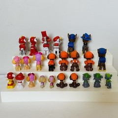 24 Pc Mixed Lot Paw Patrol Figures Dogs Chase Skye Rocky Marshall Zuma 1.5-2.75″