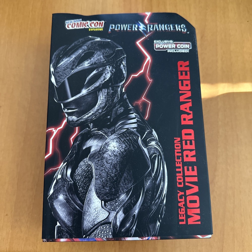 Power Rangers New York Comic Con Exclusive LEGACY MOVIE RED RANGER w/ Power Coin