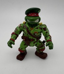 1991 TMNT Raphael The Green Beret Mutant Military Action Figure Ninja Turtles