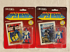 Original 1990 ERTL DC COMICS SUPER HEROES DIECAST FIGURES * COMPLETE SET Sealed