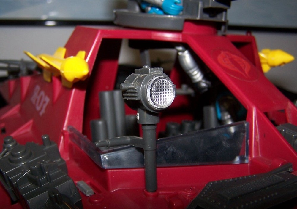 Laser cut Acrylic replacement lens for GI Joe Cobra Hydrofoil Moray spotlight