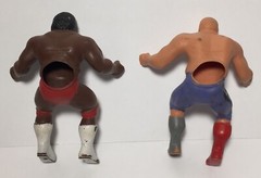 Titan Sports LJN 1985 Iron Sheik & Junkyard Dog Figure WWF Thumb Wrestler Lot