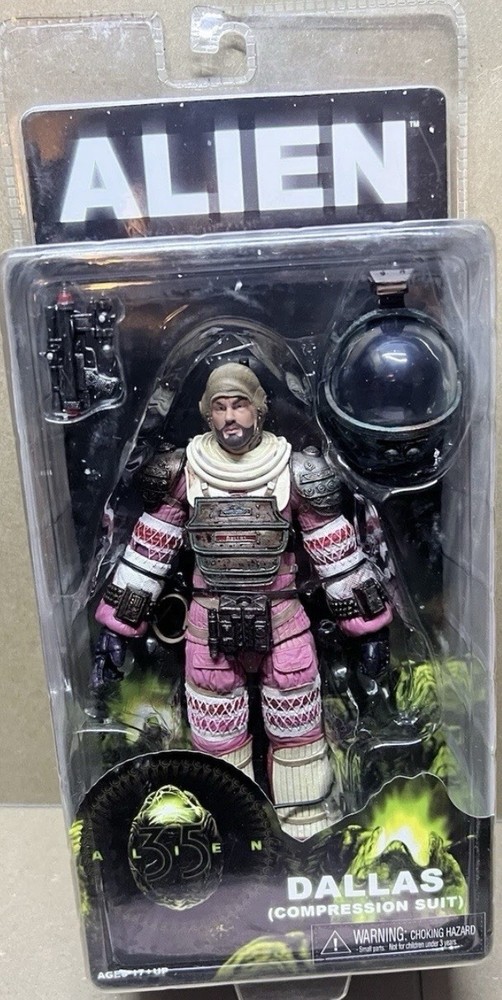 Kenner Alien 35th Anniversary Dallas (Compression Suit) Figure w/ Helmet Gun