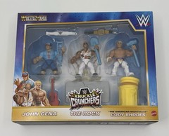 NIB 2024 WrestleMania Knuckle Crunchers John Cena The Rock Cody Rhodes – NEW