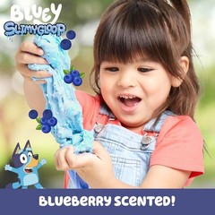 8 Oz. Bluey Cloud Slime – Fluffy Blueberry Sensory Fun with Rainbow Mix-Ins