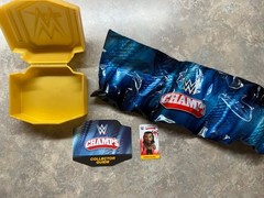 WWE Champs Roman Reigns Mini Figure Gold Base w/ Cards – Sealed in Bag